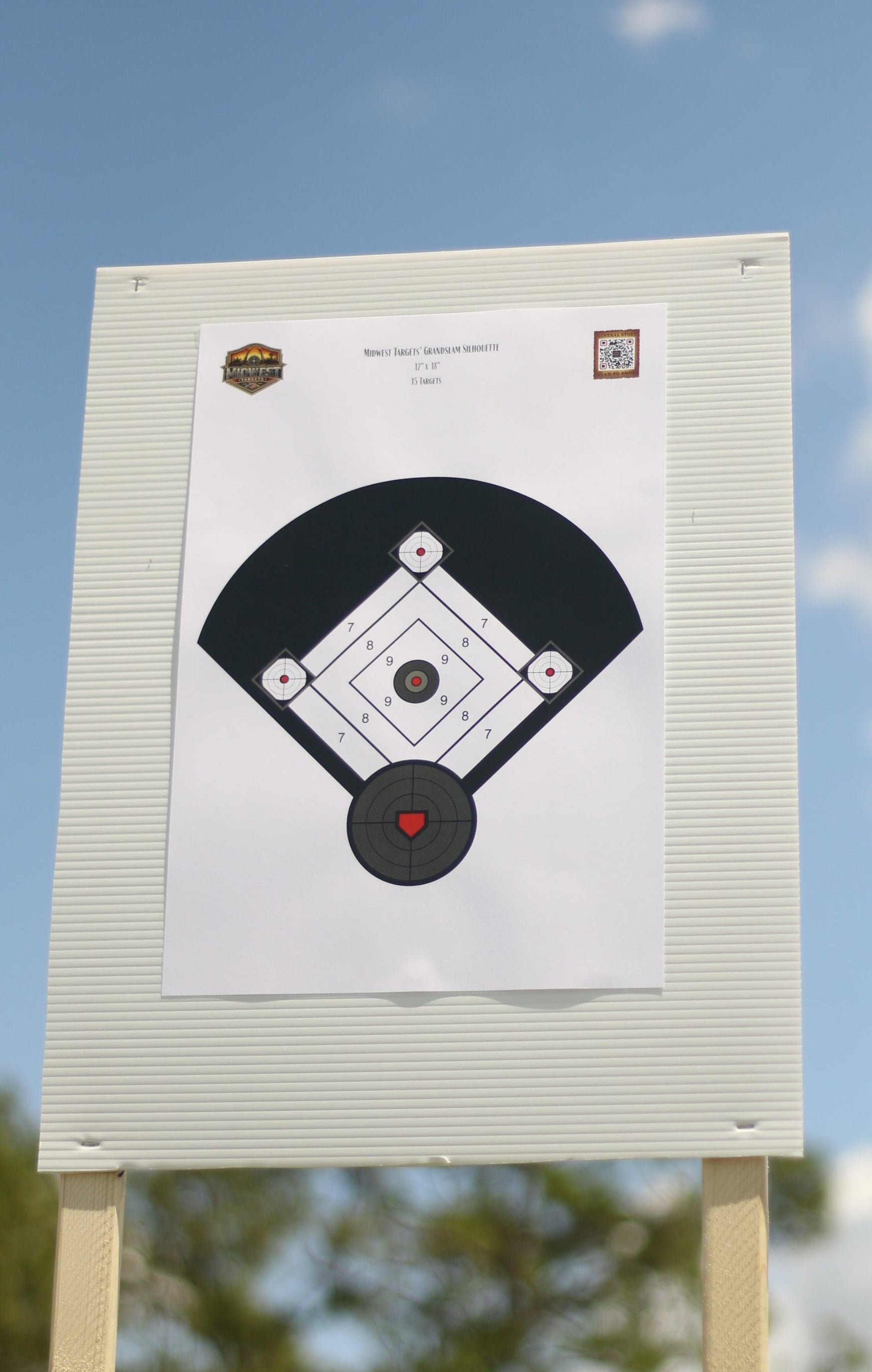 12x18" Baseball Theme Silhouette Range Target 15-Pack