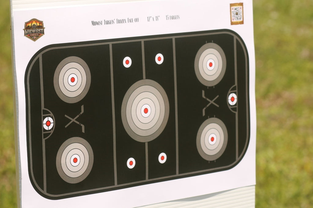 12x18" Frozen Face-off Ice Hockey Shooting Range Target 15-Pack